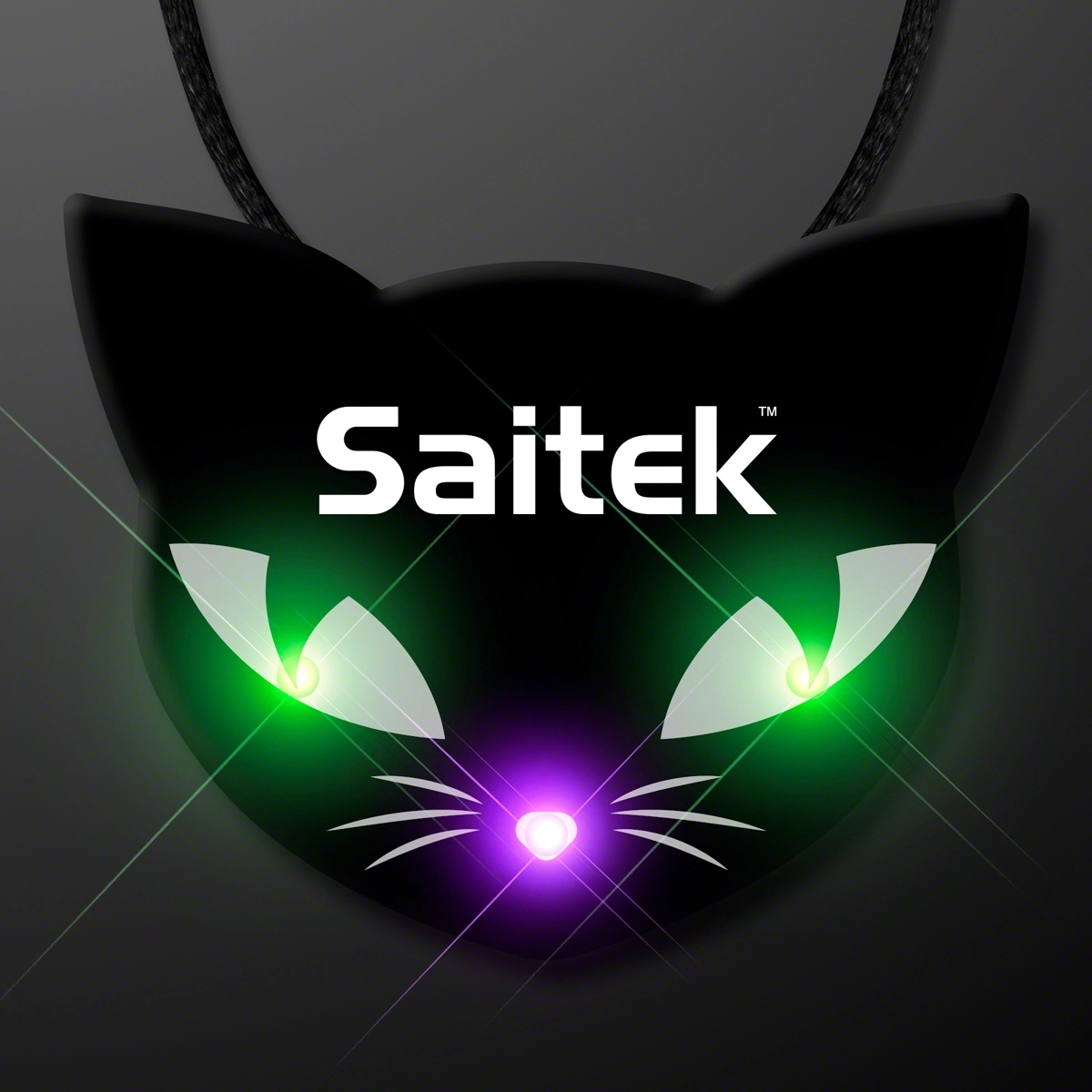Spooky Cat Eyes Necklace, LED Halloween Jewelry 2
