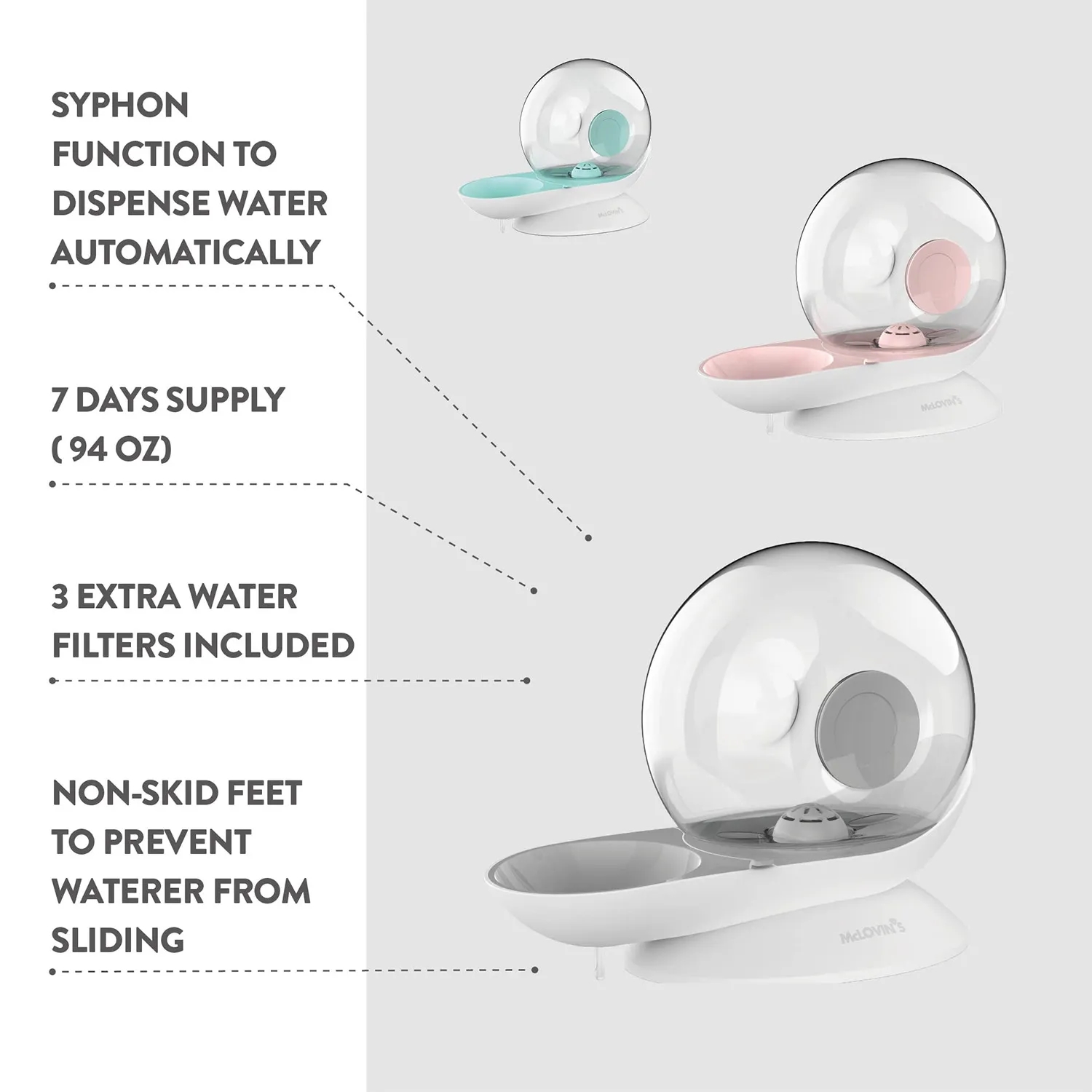 Pet Automatic Water Feeding Large Capacity Dispenser 8