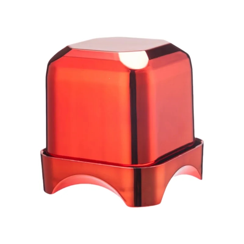 Electroplated Square Dice Cup With Base Tray 13