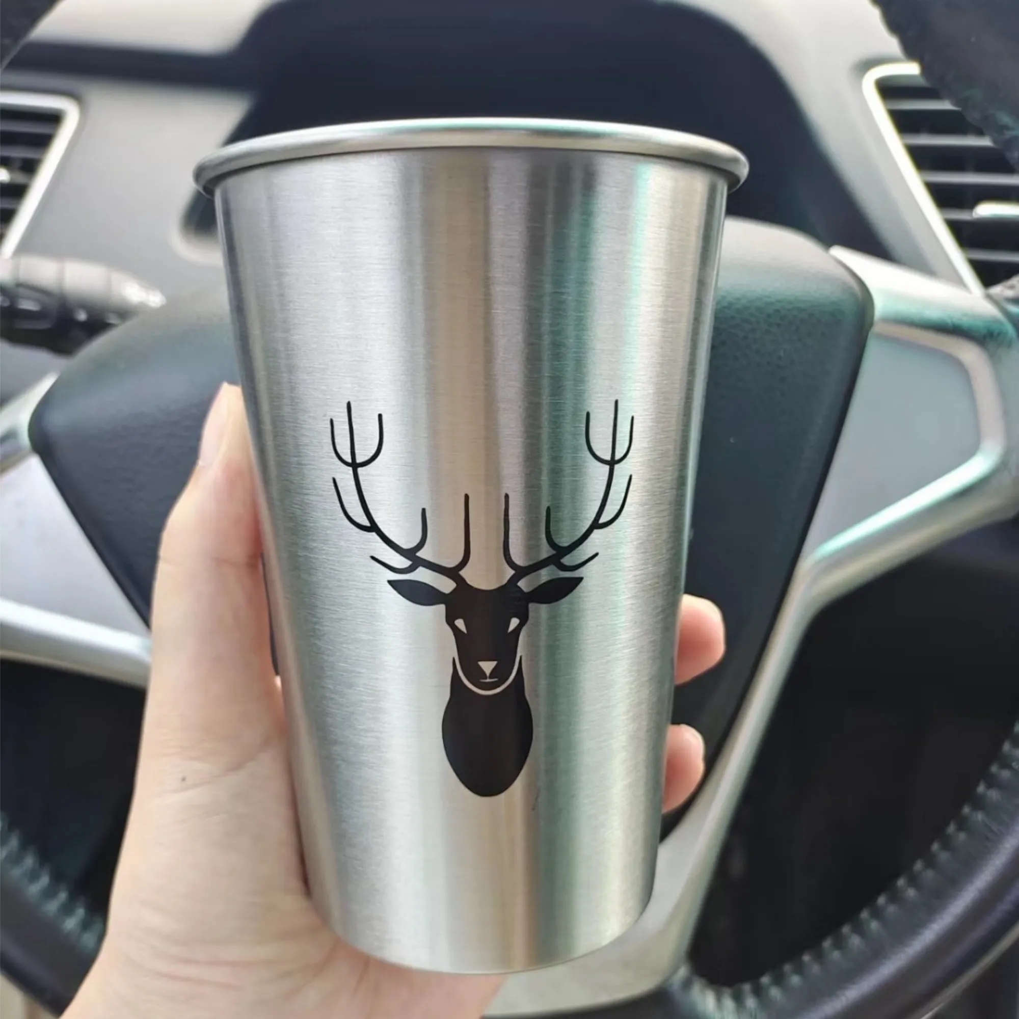 11 OZ Stainless Steel Tumbler Single Wall Cup for Beer Juice 2