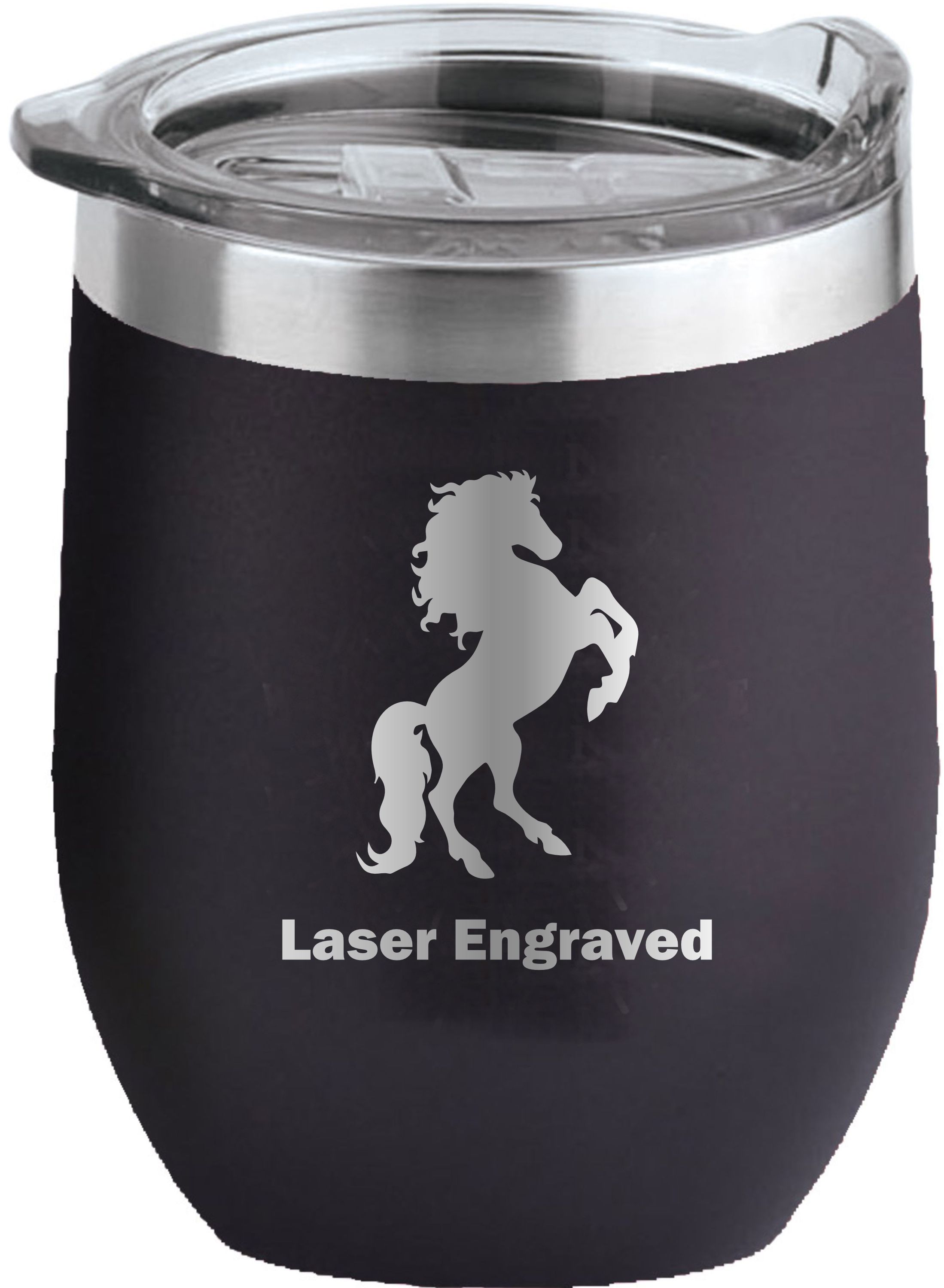 16 Oz. Tahoe Stemless Wine Glass w/Lid Stainless Steel 14