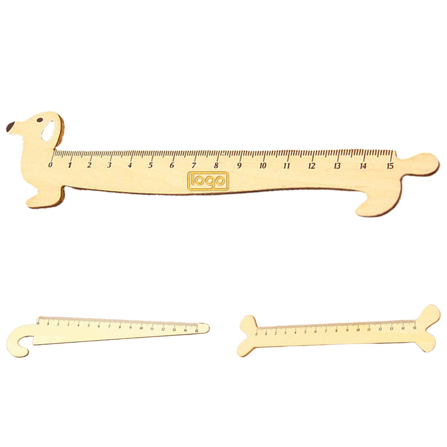 Cartoon Animal Wooden Student Ruler Office School Stationery 8