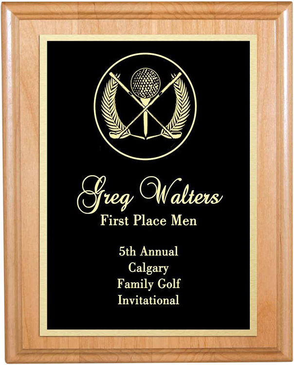 Double Plate Lasered Plaque-Alder