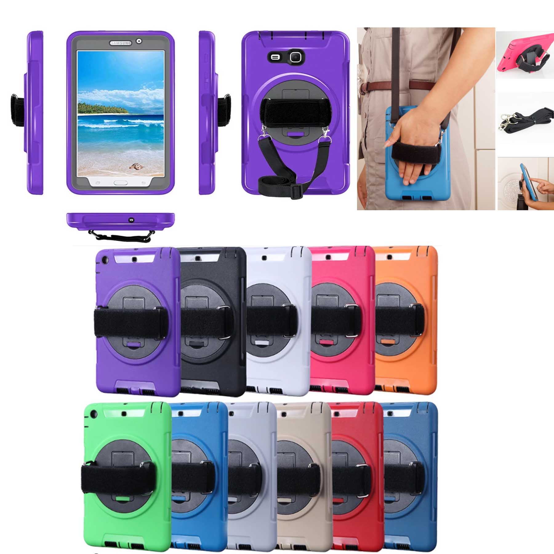 iBank ® Galaxy Tab A 7.0 Shockproof Case with Kickstand, Handle and Shoulder Strap 2