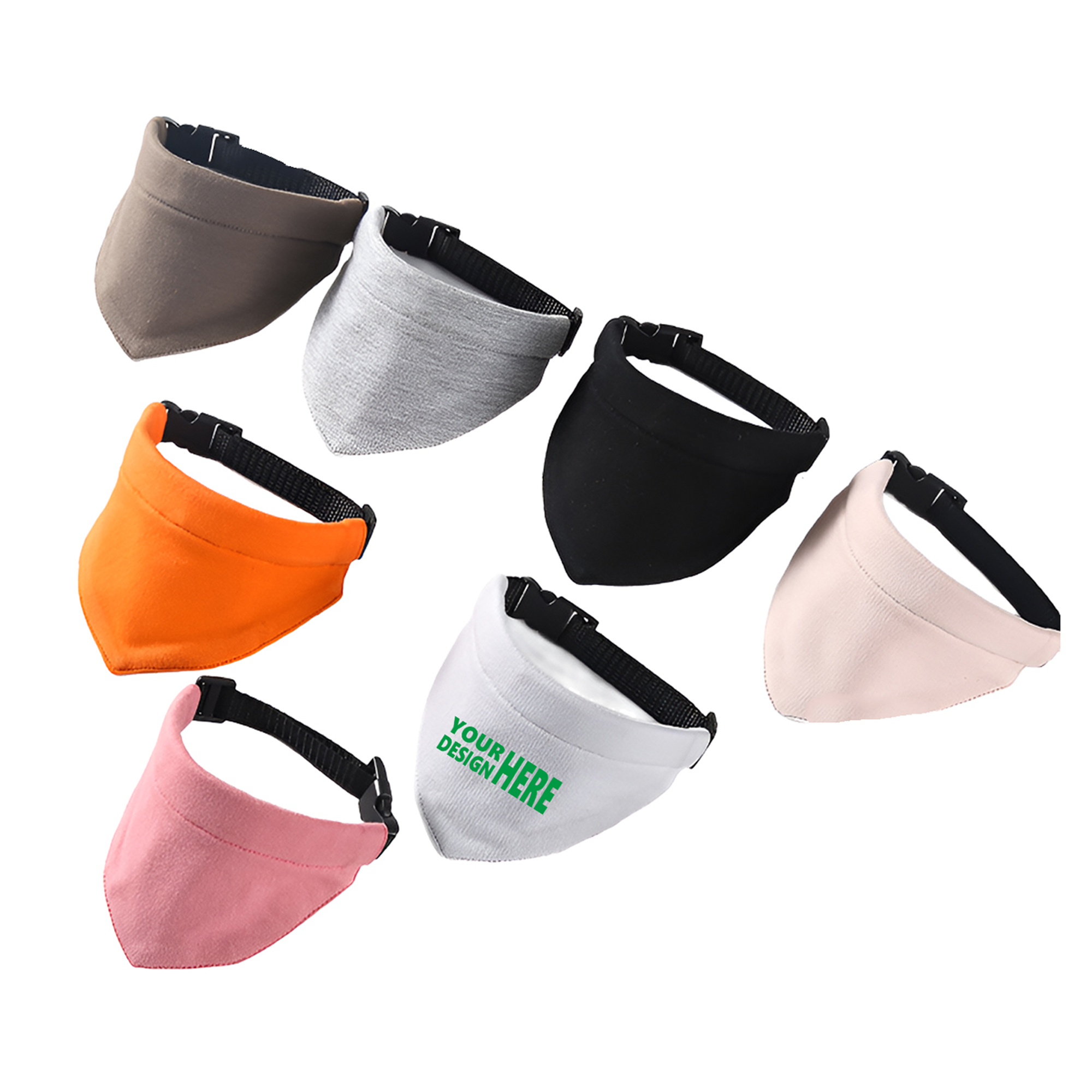 MOQ 50 Pet Bandana Collar Scarf with Adjustable Fit 2