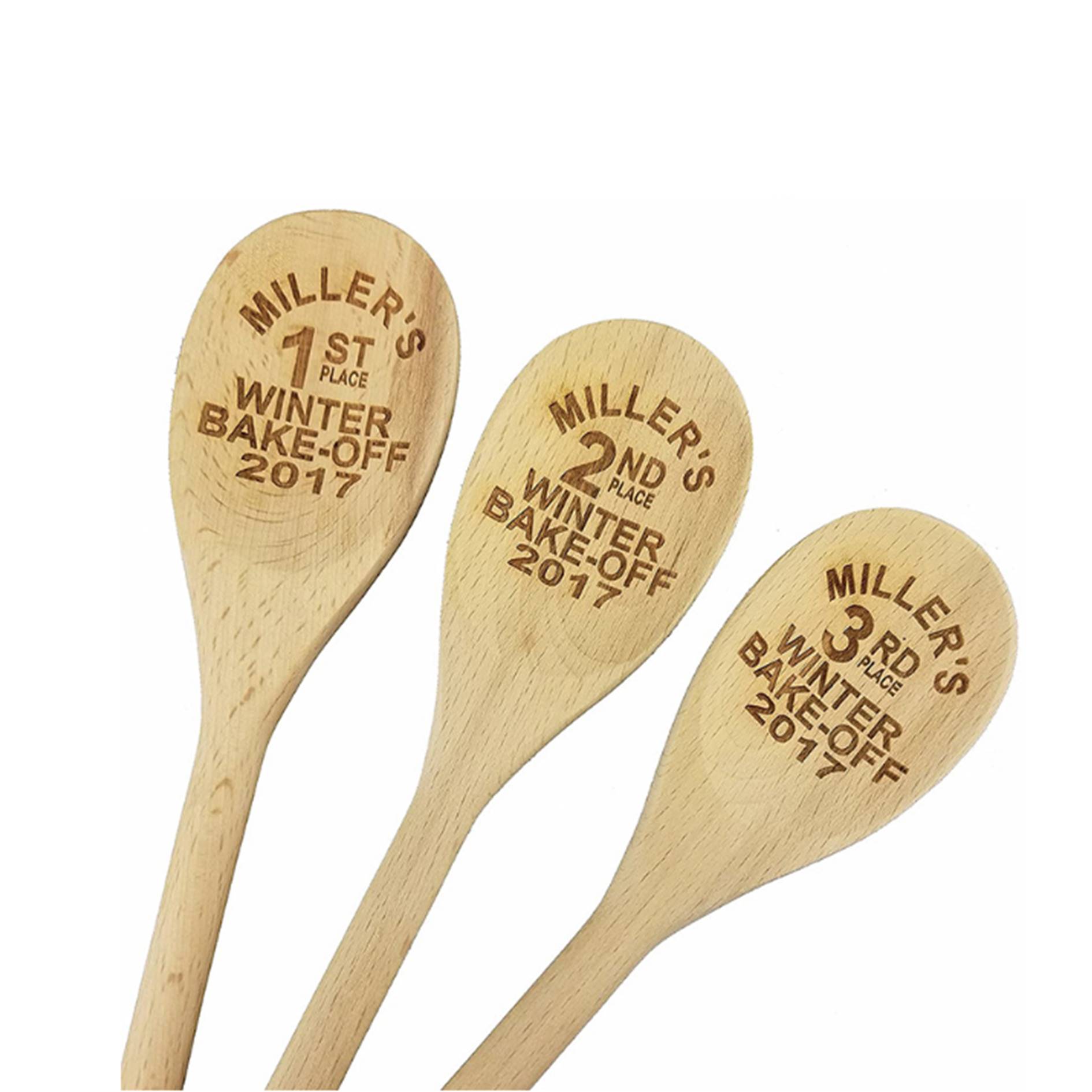 Custom Long Handle Wooden Spoon 3