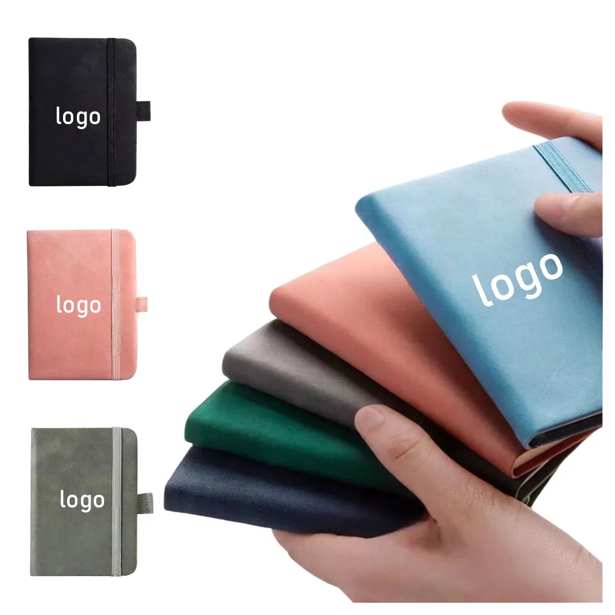 A7 Notebooks Leather Pocket Notepads 200 Pages/100 Sheets 3