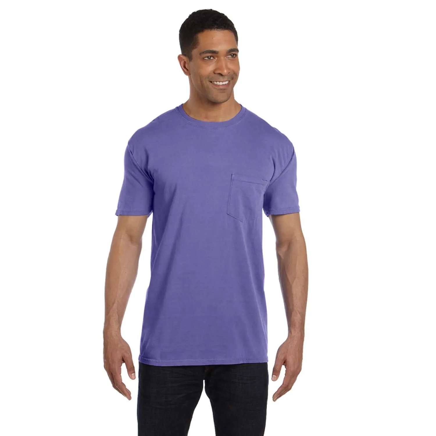 COMFORT COLORS ADULT HEAVYWEIGHT 6.1 OZ. POCKET T-SHIRT 77