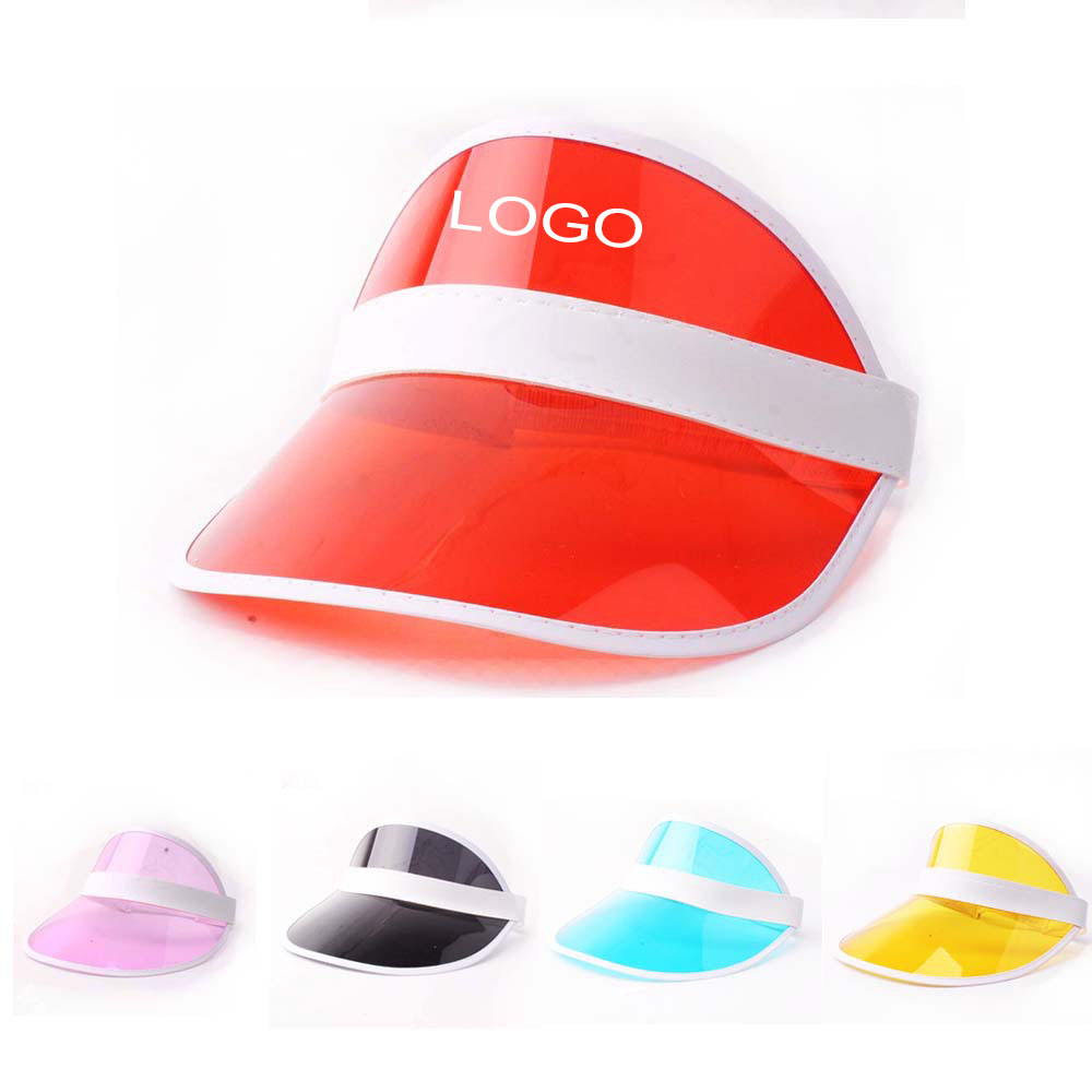 PVC Transparent Sun Visor Hat 1