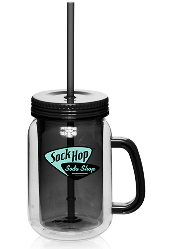 17 oz. Mason Jars with Straw 7