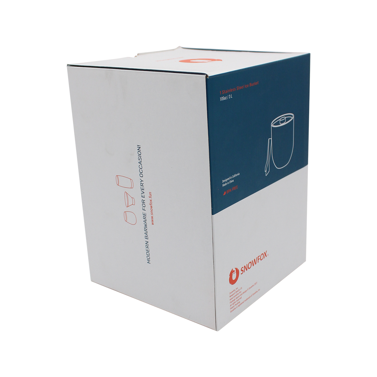 Snowfox® Marble Ice Bucket