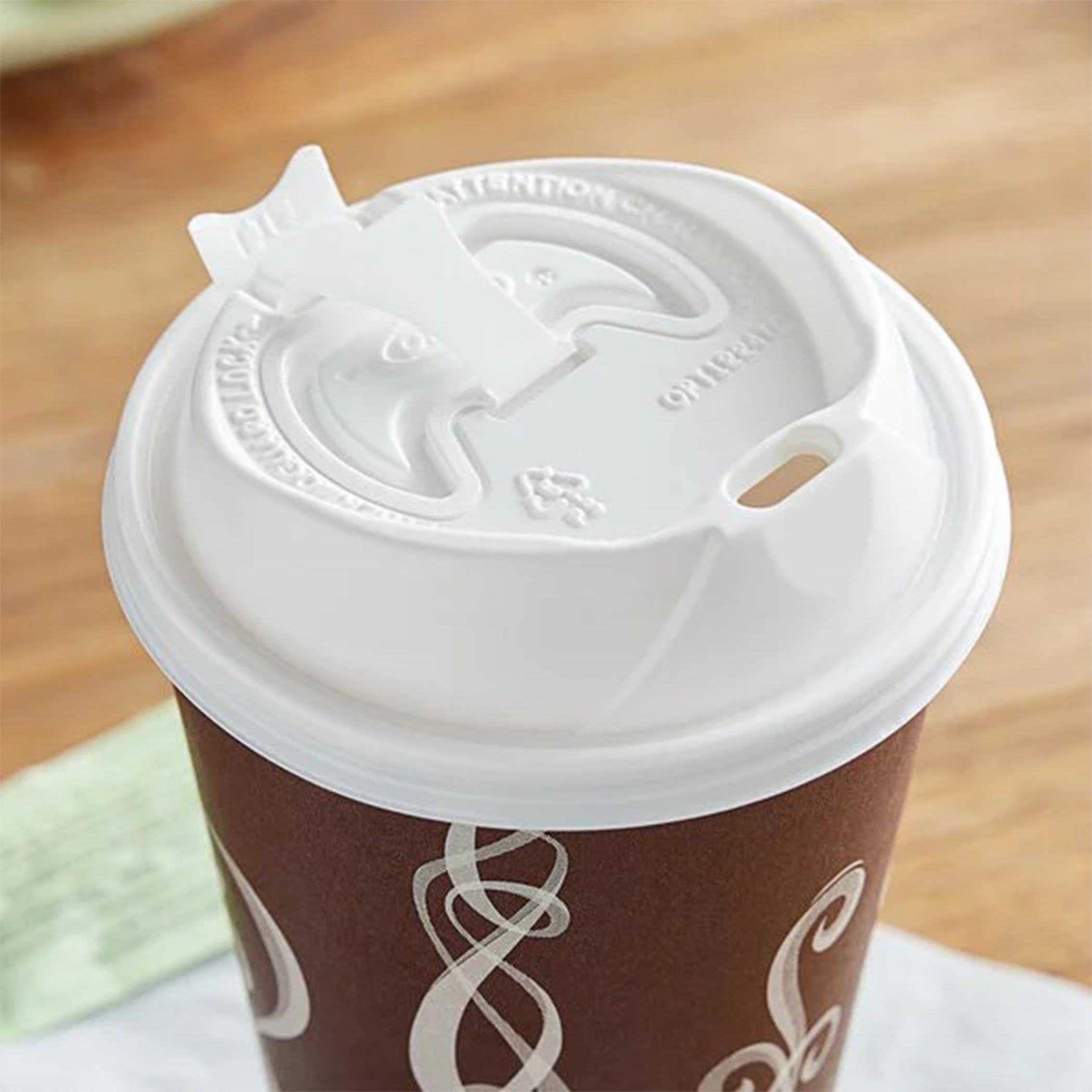 12 Oz. - 20 Oz. Insulated Paper Cup Lid, White 3