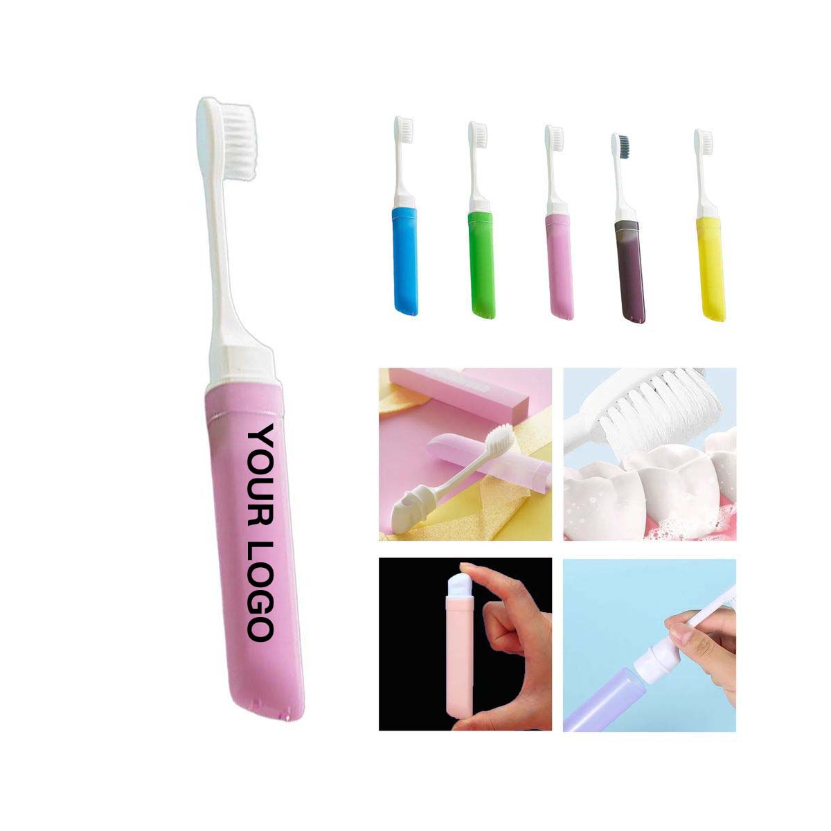 Portable Folding Toothbrush for Travel Use 2
