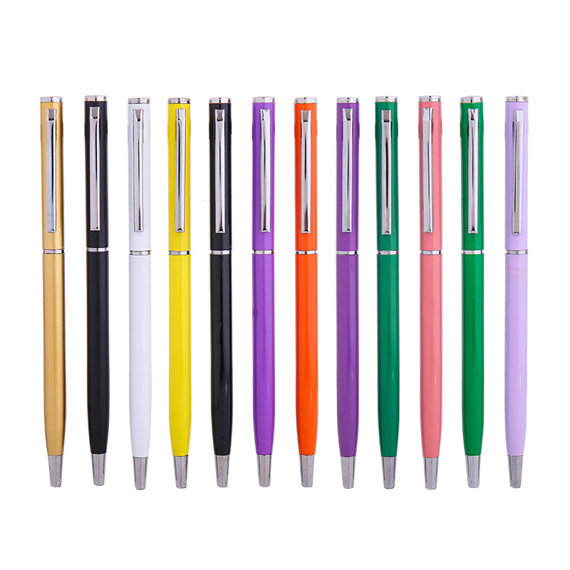 Twist Action Slim Aluminum Ballpoint Pen 2