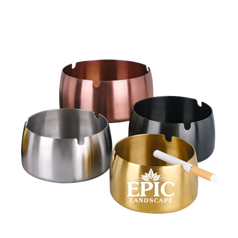 Stainless Steel Ashtray Windproof Cigaret Ashtray 2