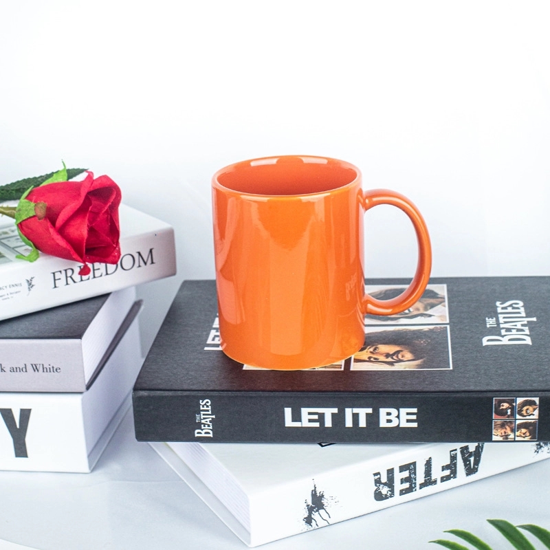 Custom 12 Oz Creative Solid Color Ceramic Mug 1