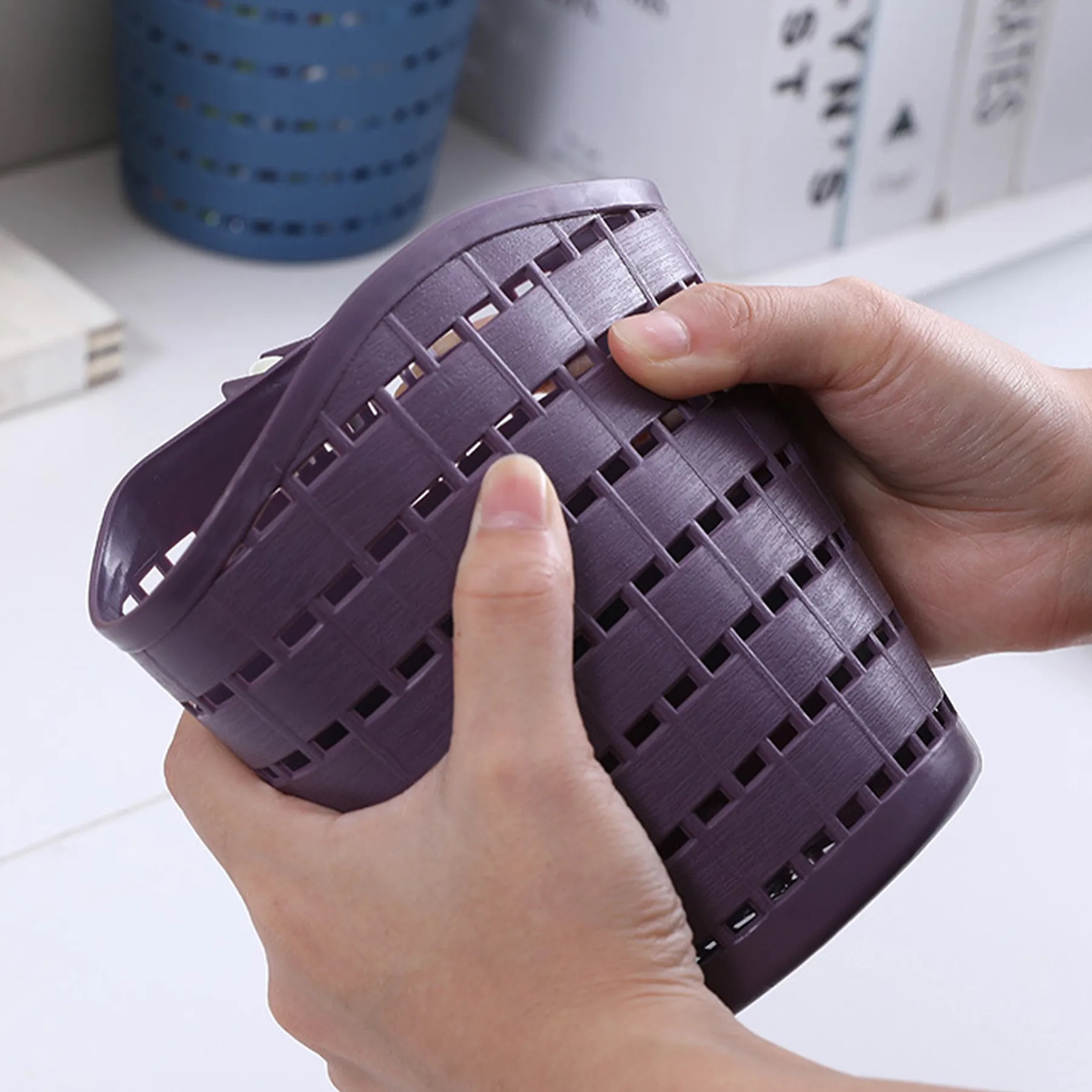 Polypropylene Rotating Hook Storage Basket 6