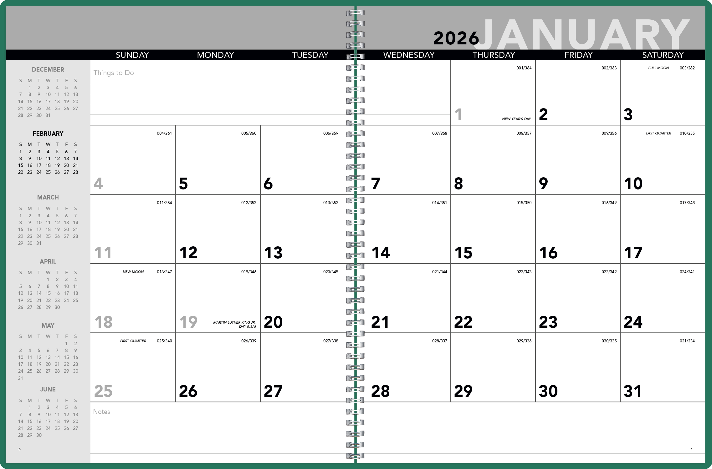 Triumph® Calendars Monthly Planner 76