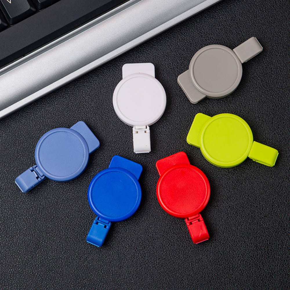 Concaved Lanyard Round Badge Reel Plastic Clip 8