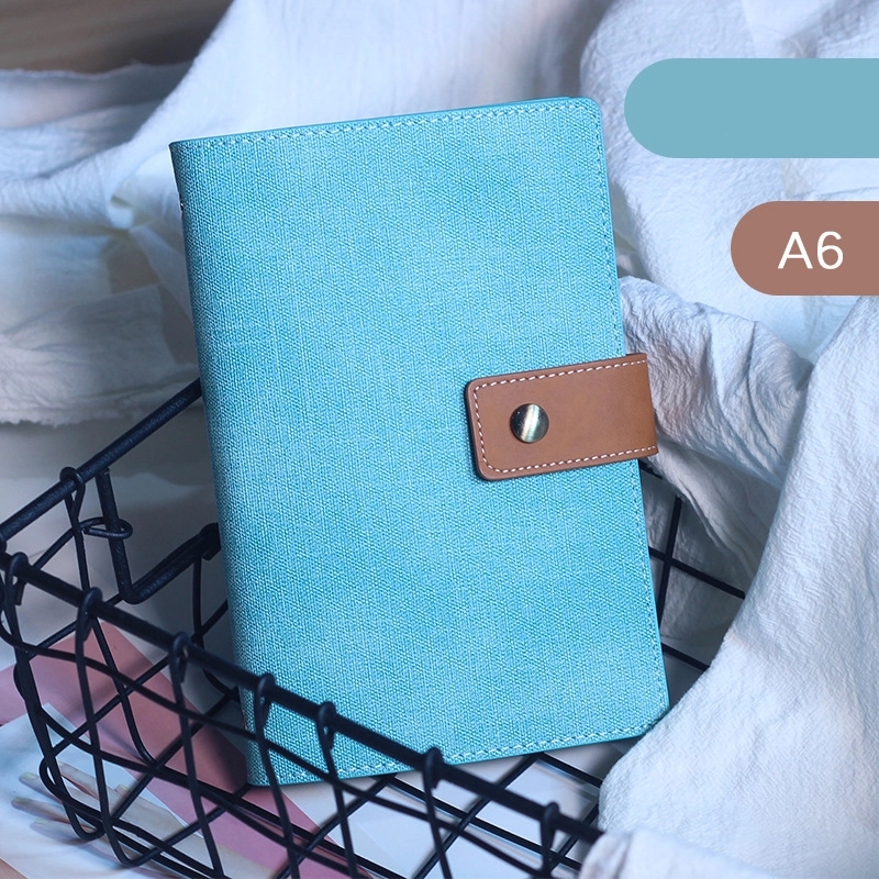 PU Leather A5/A6 Business Travel Journal Binder Notebook 6