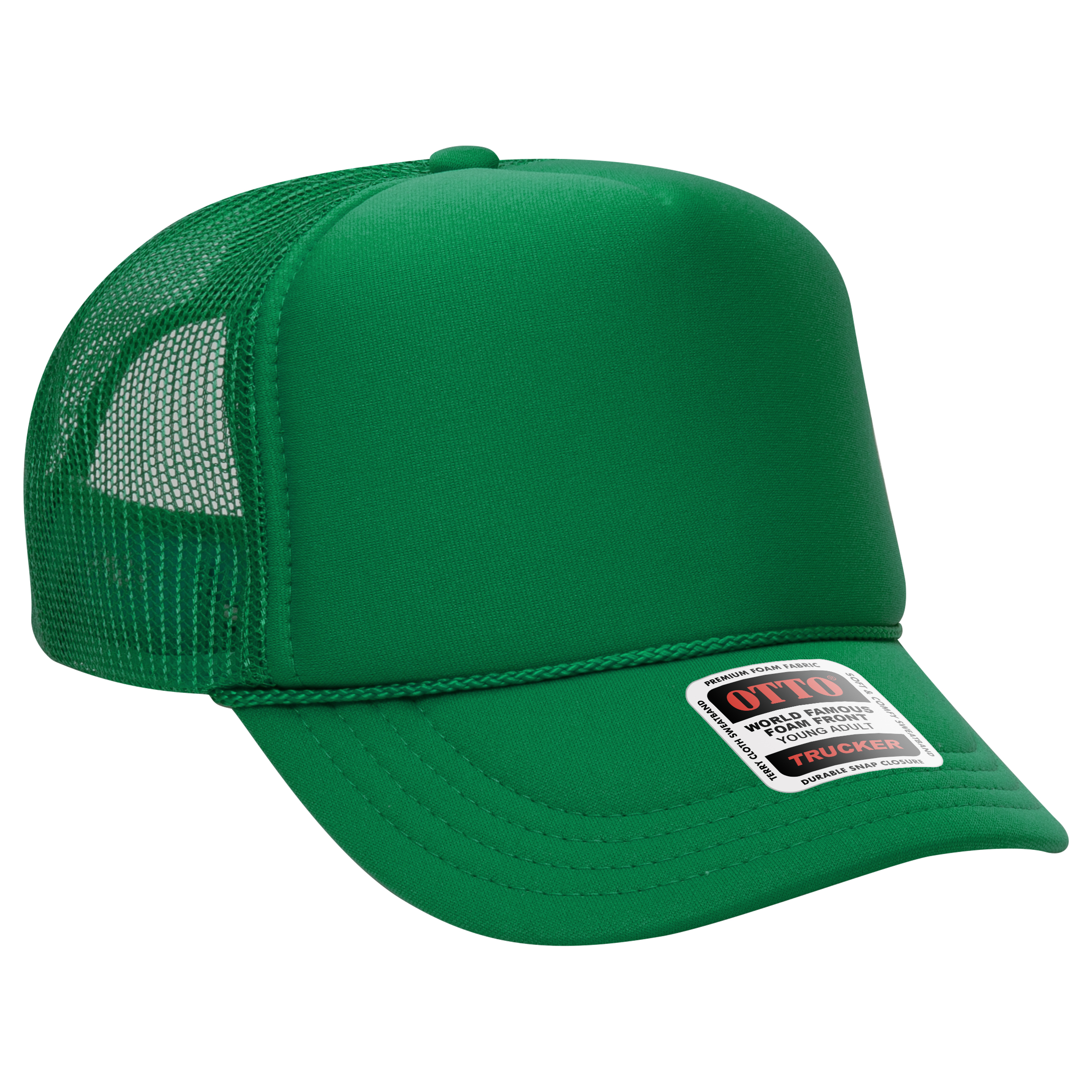 OTTO CAP® 5 Panel High Crown Mesh Back Trucker Hat 262