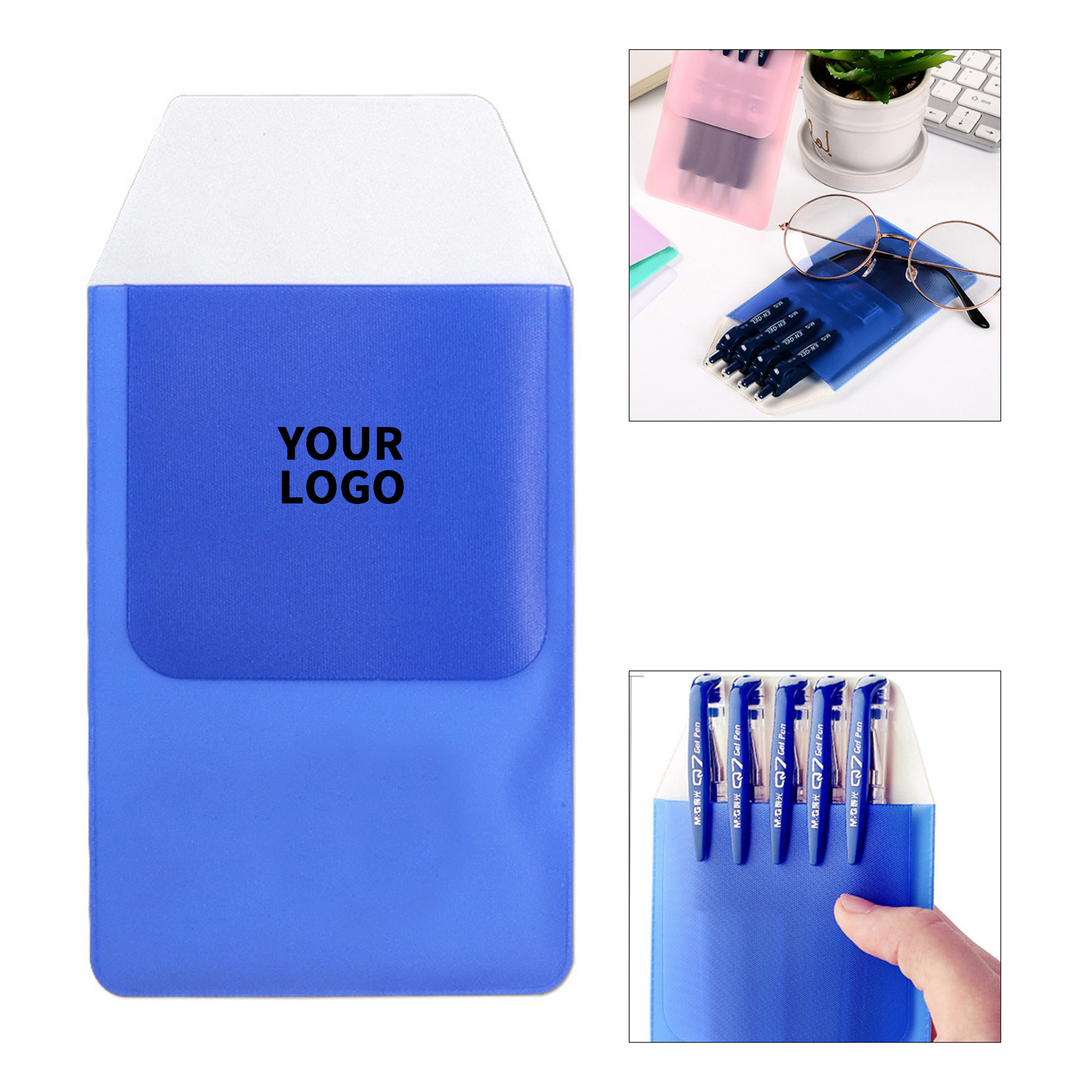 PVC Pocket Protector Pencil Pouch 3.3" x 6.1" 2