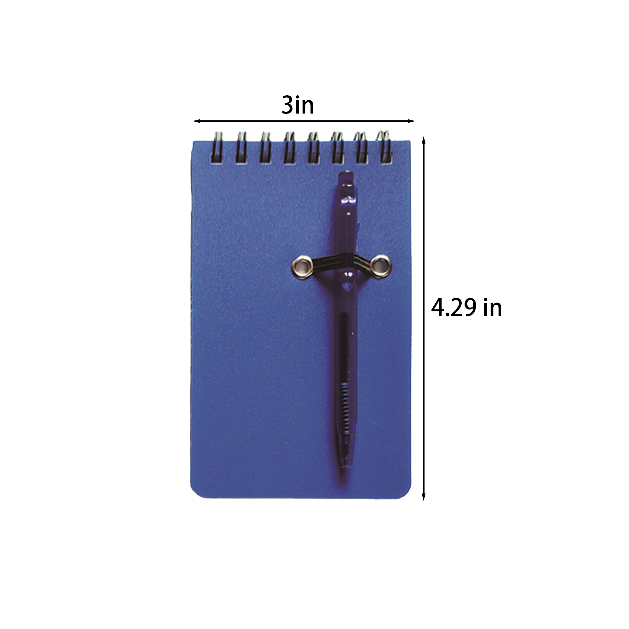 Paper Compact Spiral Notebook With Pen 2