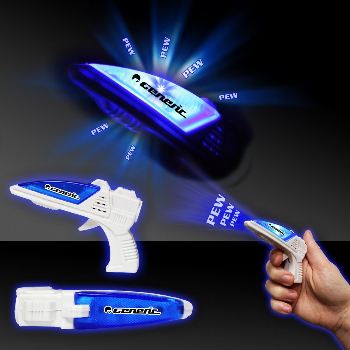 3 1/2" Mini Light Up Space Gun with Sound 4