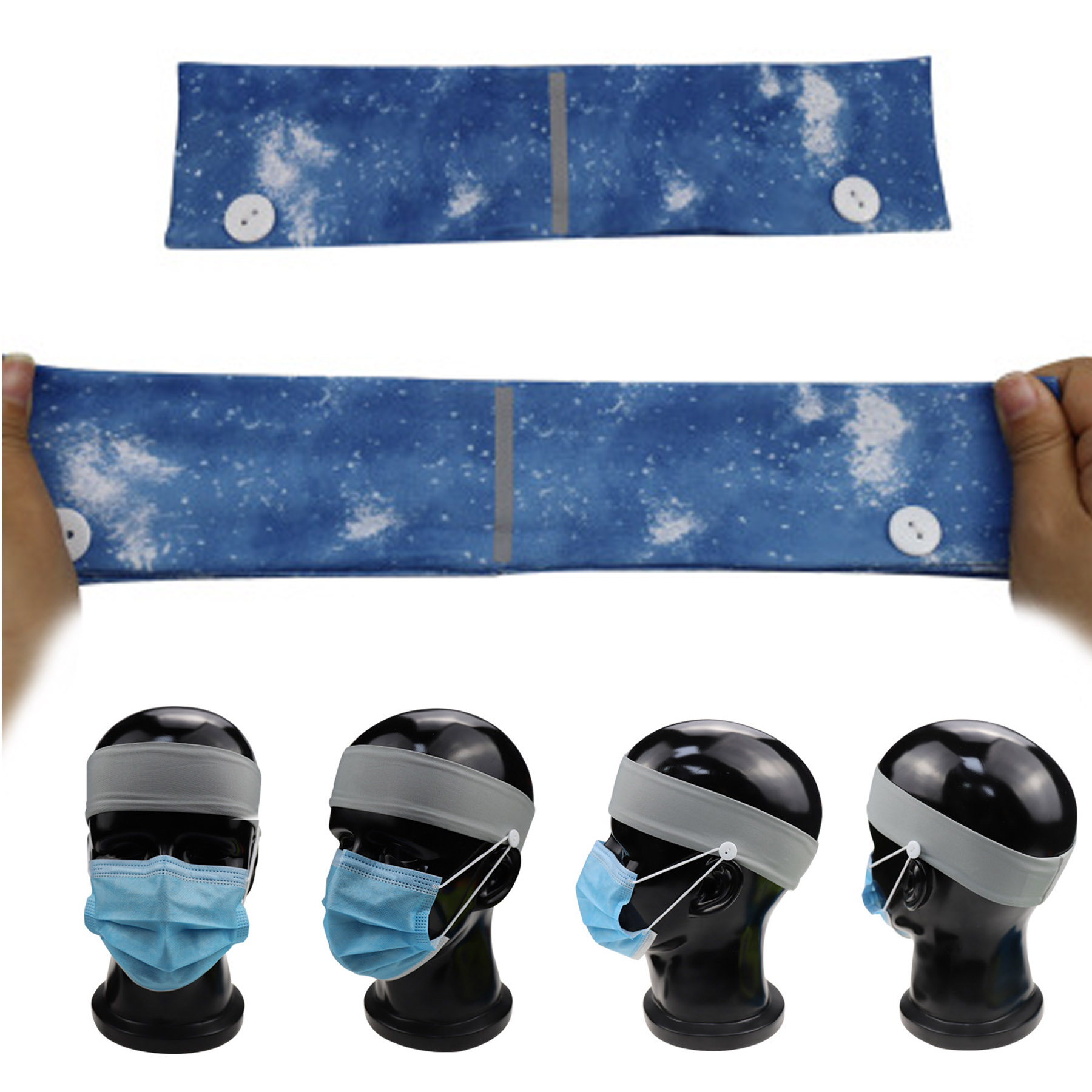 Headbandwith Buttons For Mask Support 1