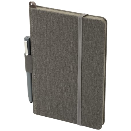 FSC® Mix 5.5" x 8.5" Heathered Hard Bound Journal 28