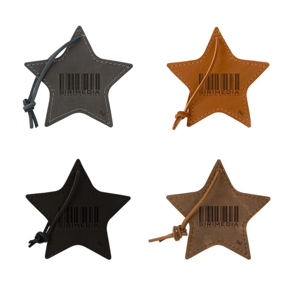 Stella Leather Star Ornament