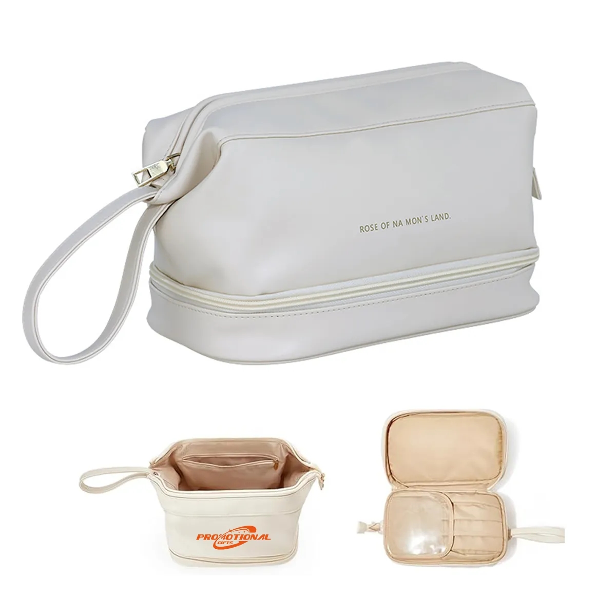 Waterproof Portable Flat Toiletry Makeup Bag Pouch 2