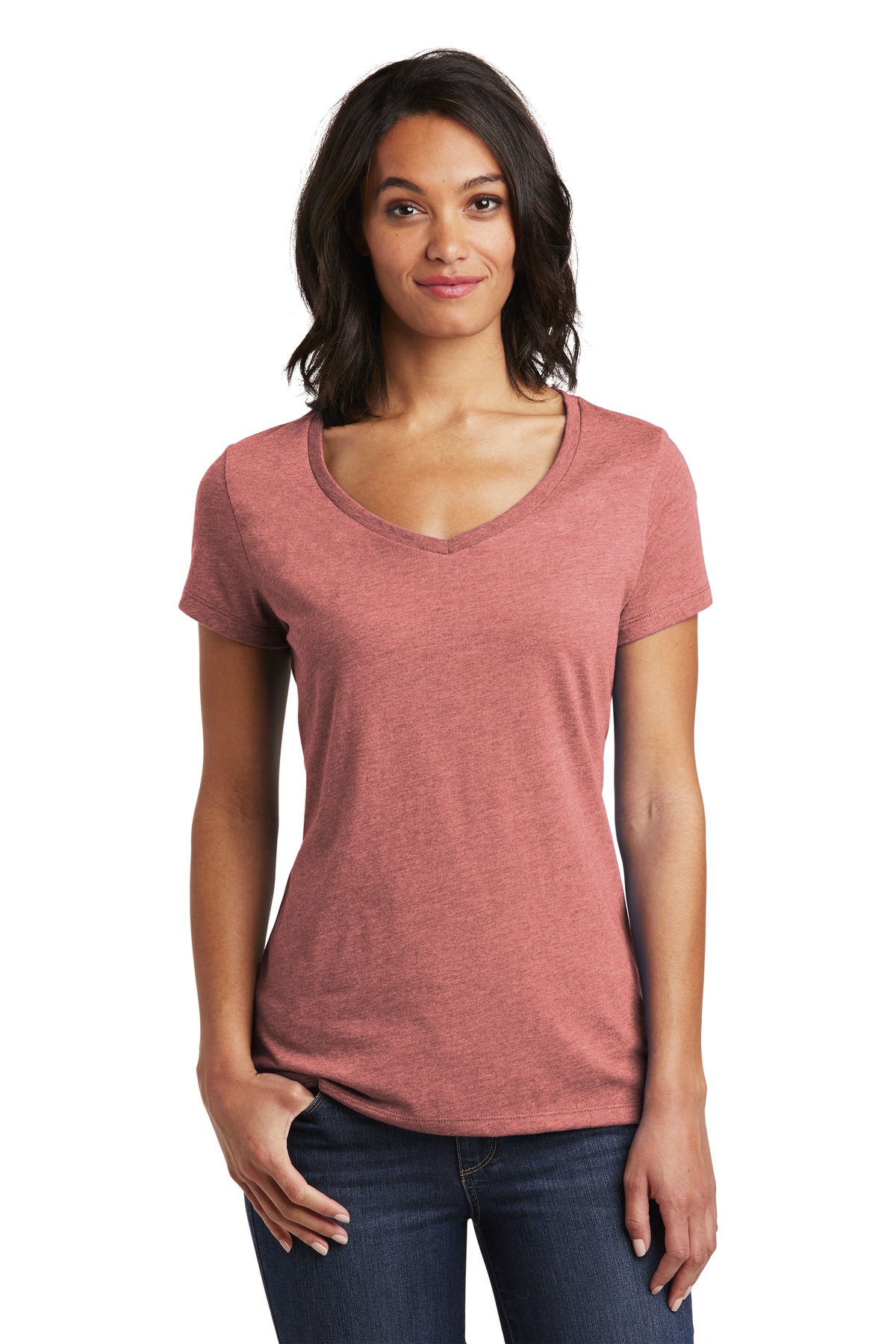 District Women's Very Important Tee V-Neck. DT6503 45