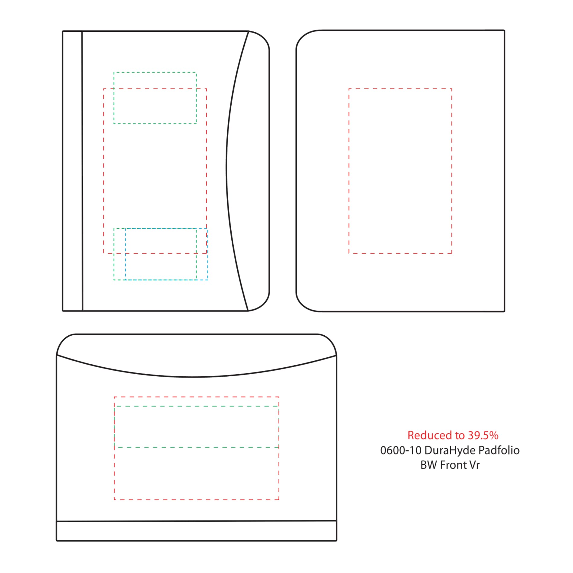 FSC® Mix Executive DuraHyde Zippered Padfolio 5