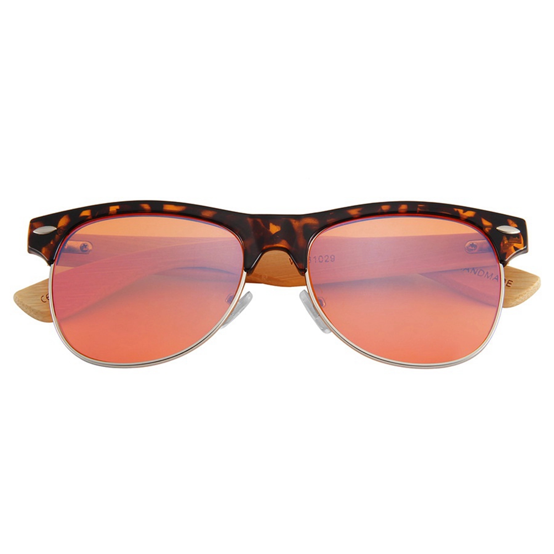 Half Frame Wooden Polarized Sunglasses 9