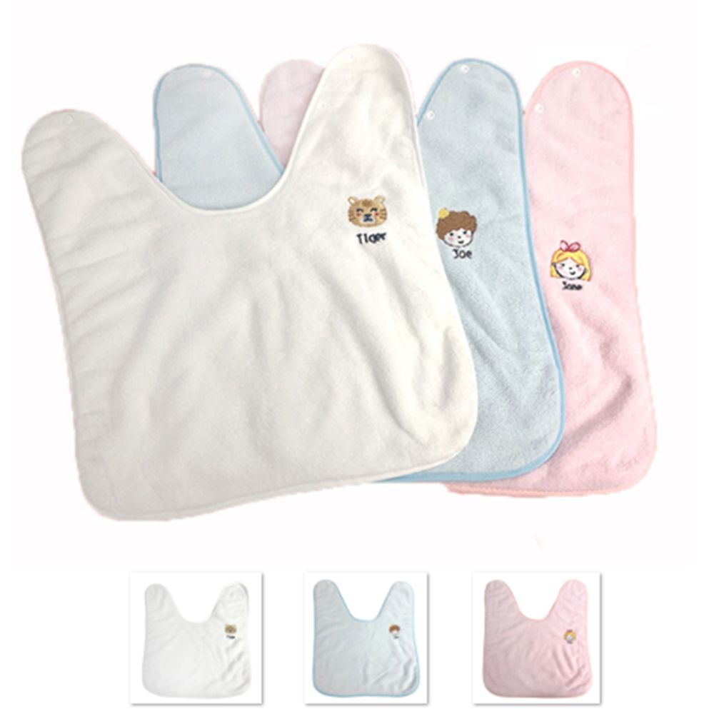 Coral Fleece Infant Drool Bib Baby Burp Cloth 7
