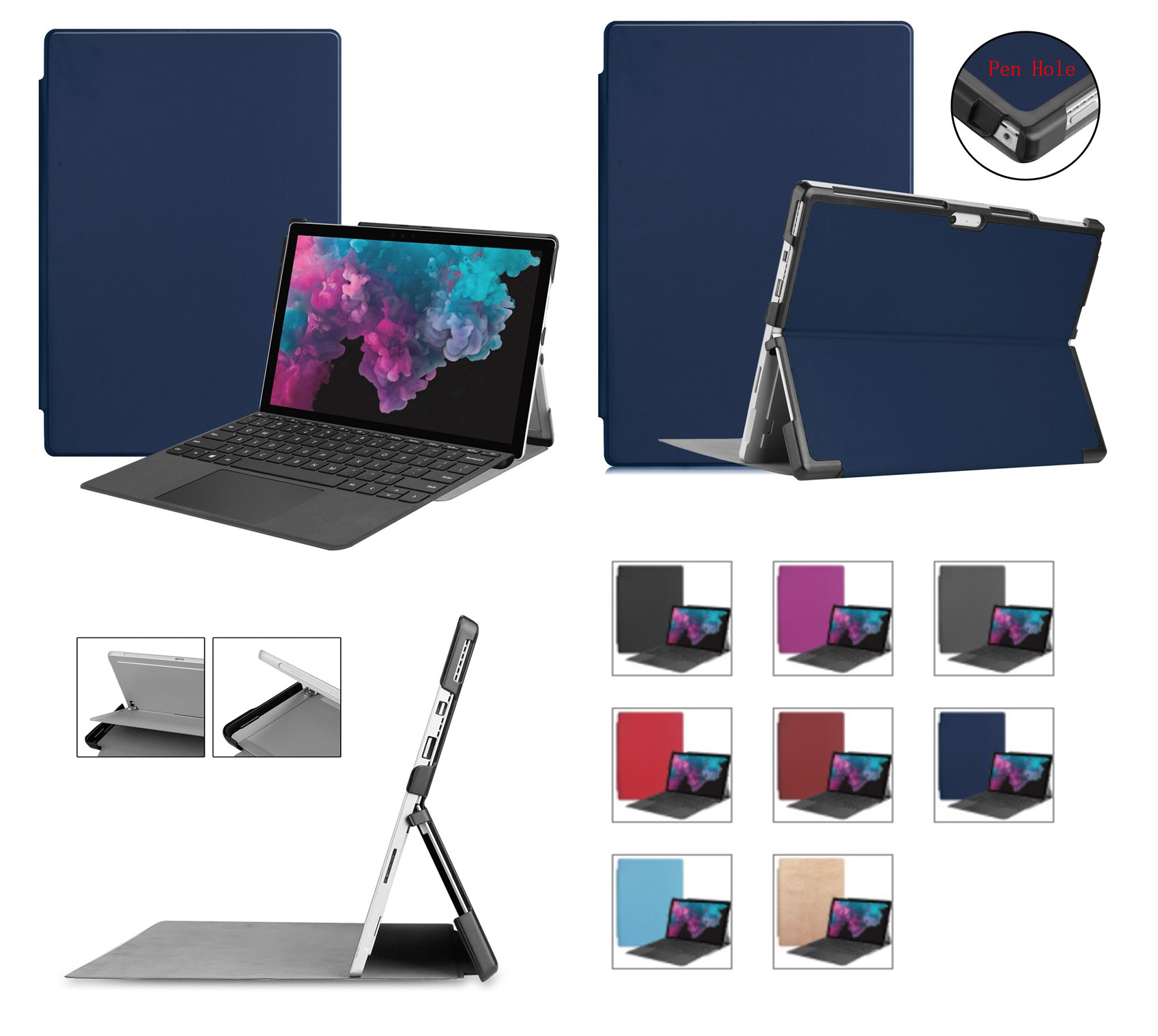 iBank ® Leatherette Case for Microsoft Surface Pro 13" 11/10/9 (2024-2022) 1