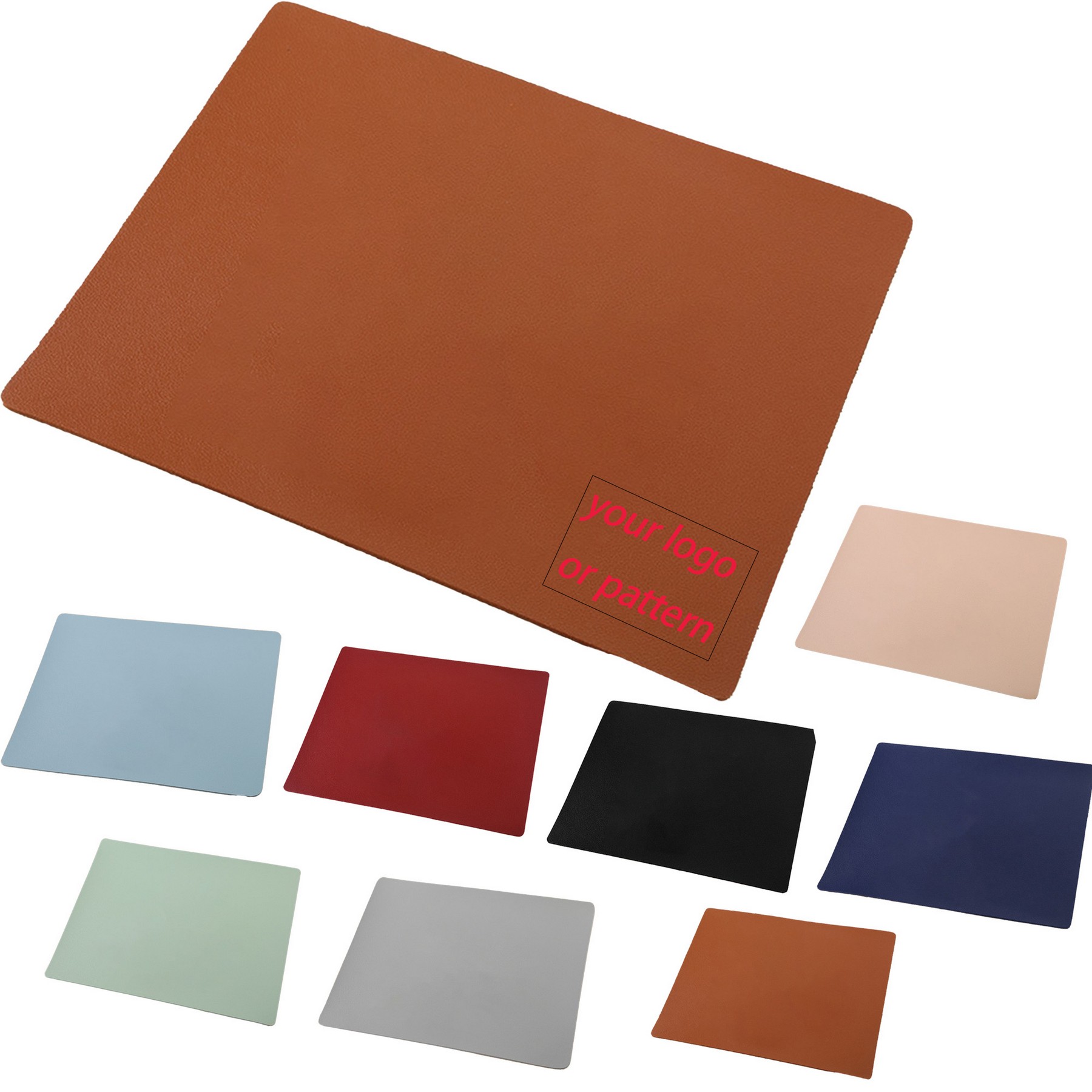 Non-Slip PU Leather Mouse Mat