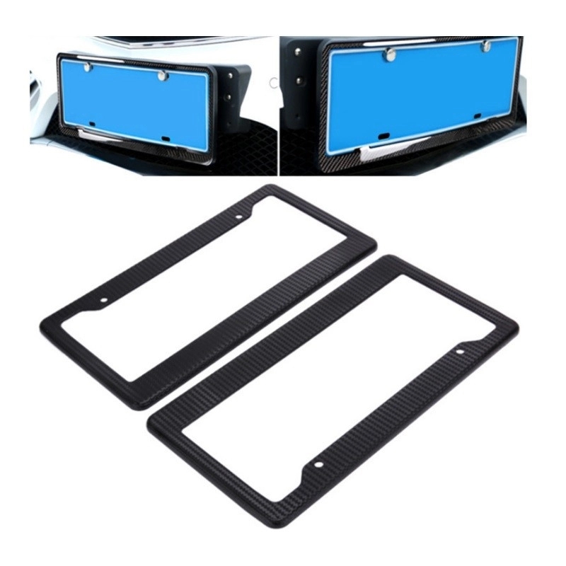 Plastic License Plate Frame with Paper Card and 4 holes 2