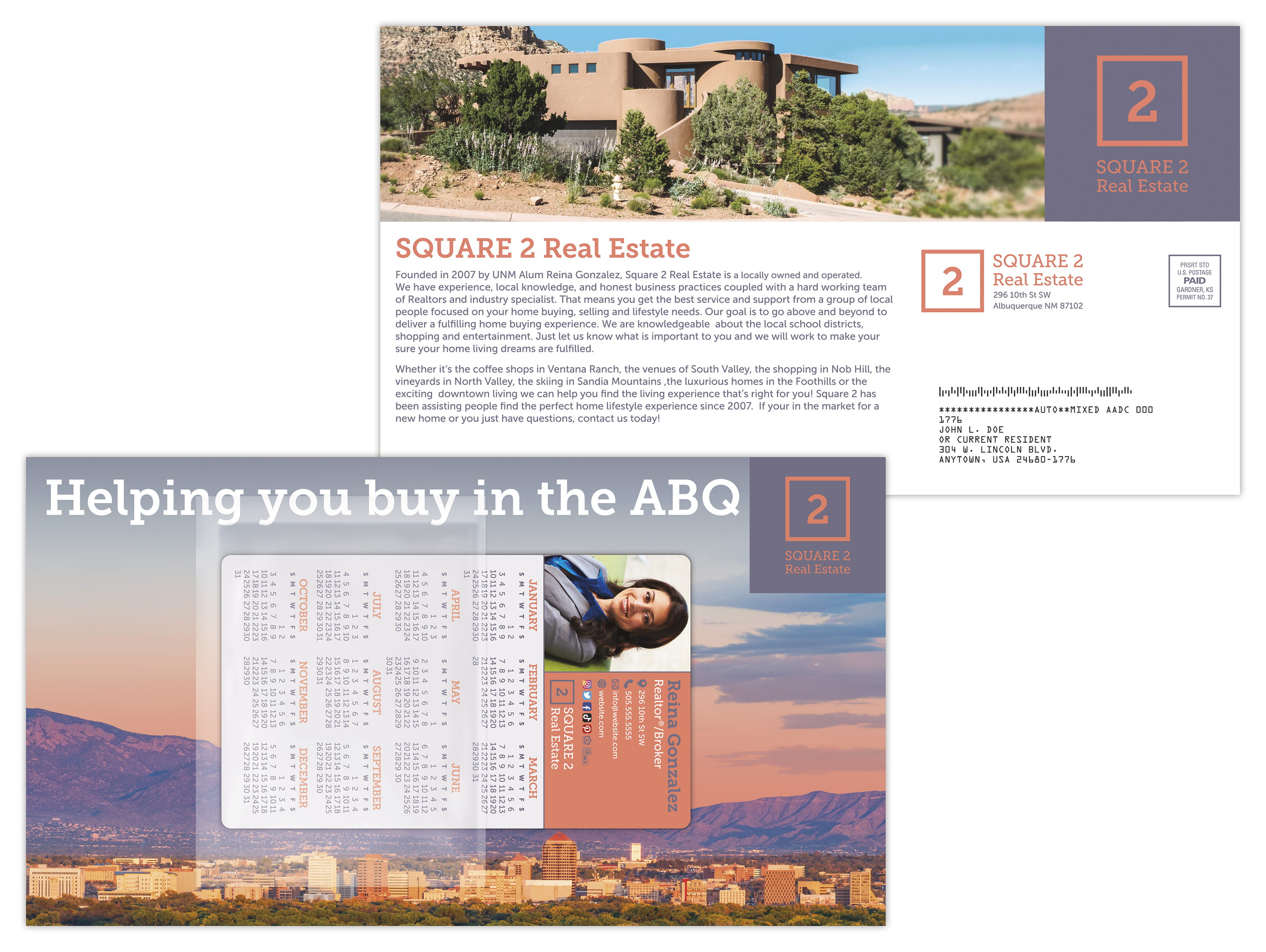 ClearPeel Postcard (6" x 11") - Laminated with 3.5x6 Magnet (25 mil.) - 14 pt. 2