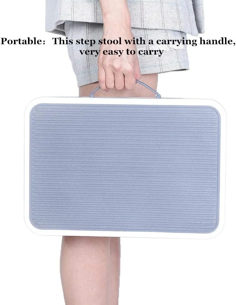 Folding Step Height Adjustable Stool with Non Slip Platform 2