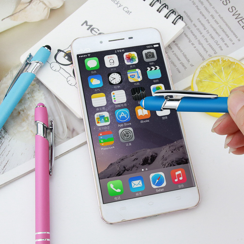 Soft-Touch Metal Pens w/ Stylus 3