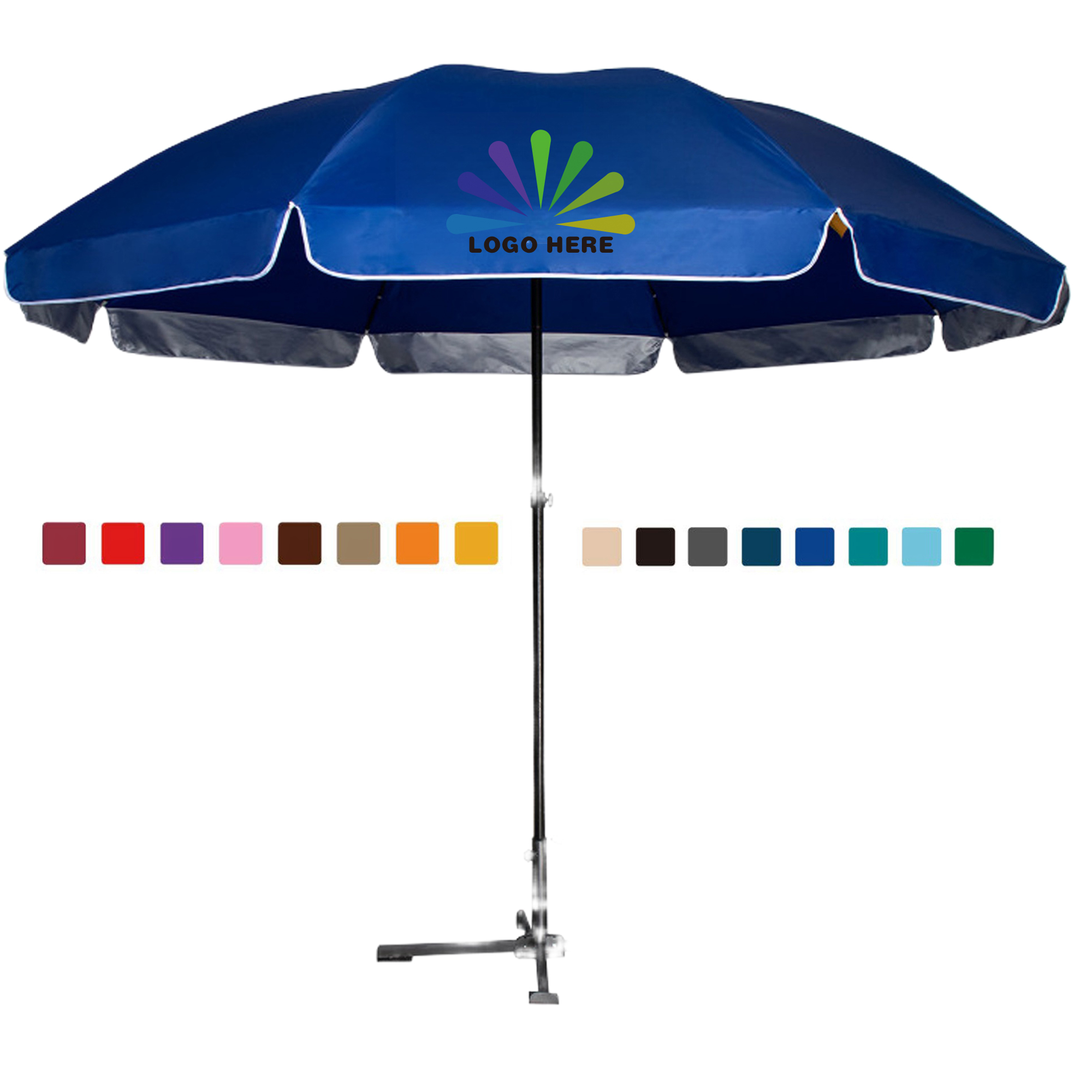 Foldable Frame Advertising Summer Beach Umbrella MOQ1 1