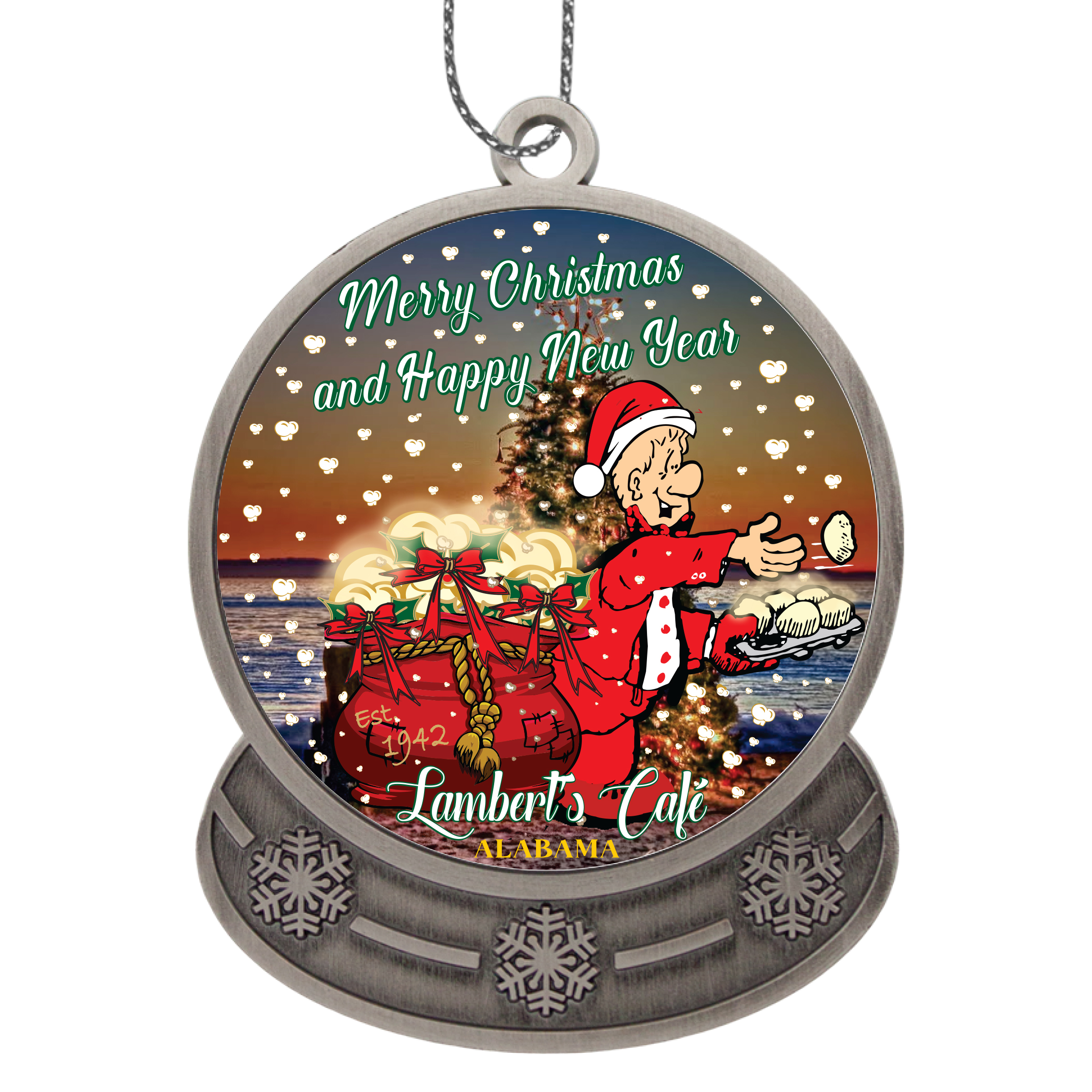 Snow Globe Holiday Ornament 10