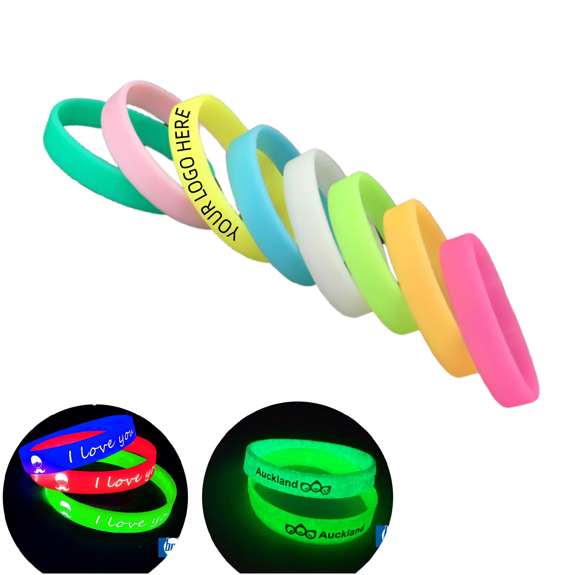 Glow In the Dark Silicone Wristband 2