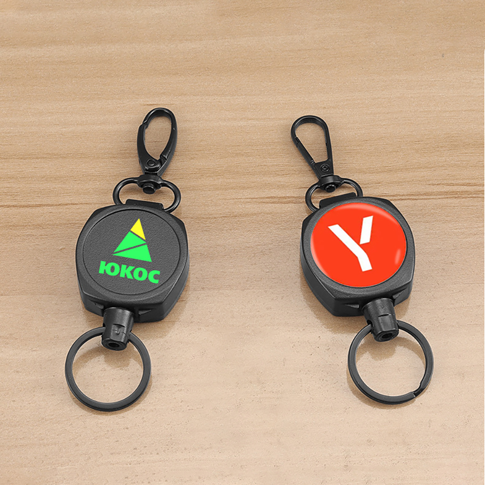 Heavy Duty Metal Badge Reel w/ Keyring and Lobster 1