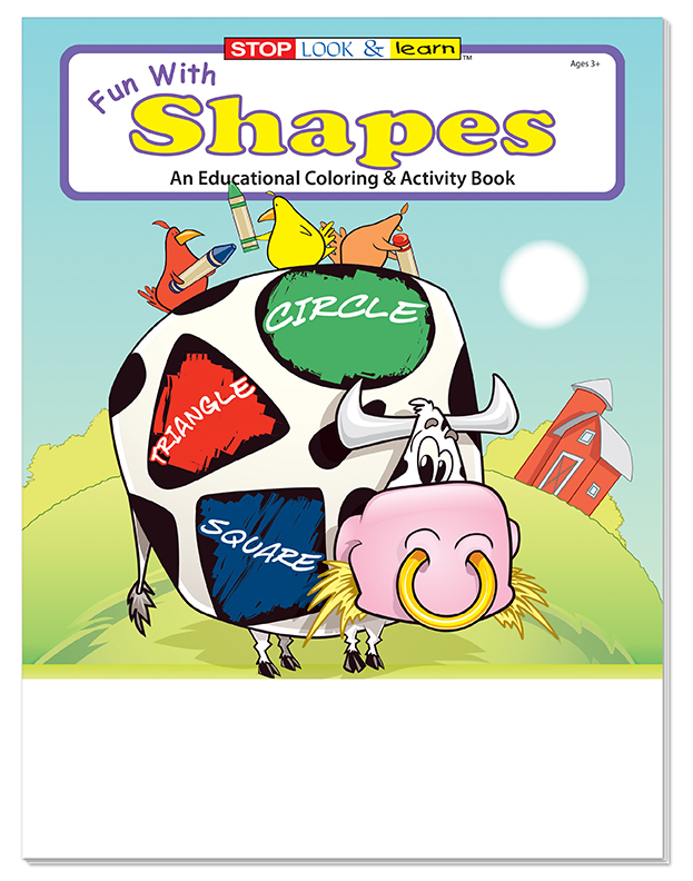 COLORING SET - Fun With Shapes Coloring Book Fun Pack 2