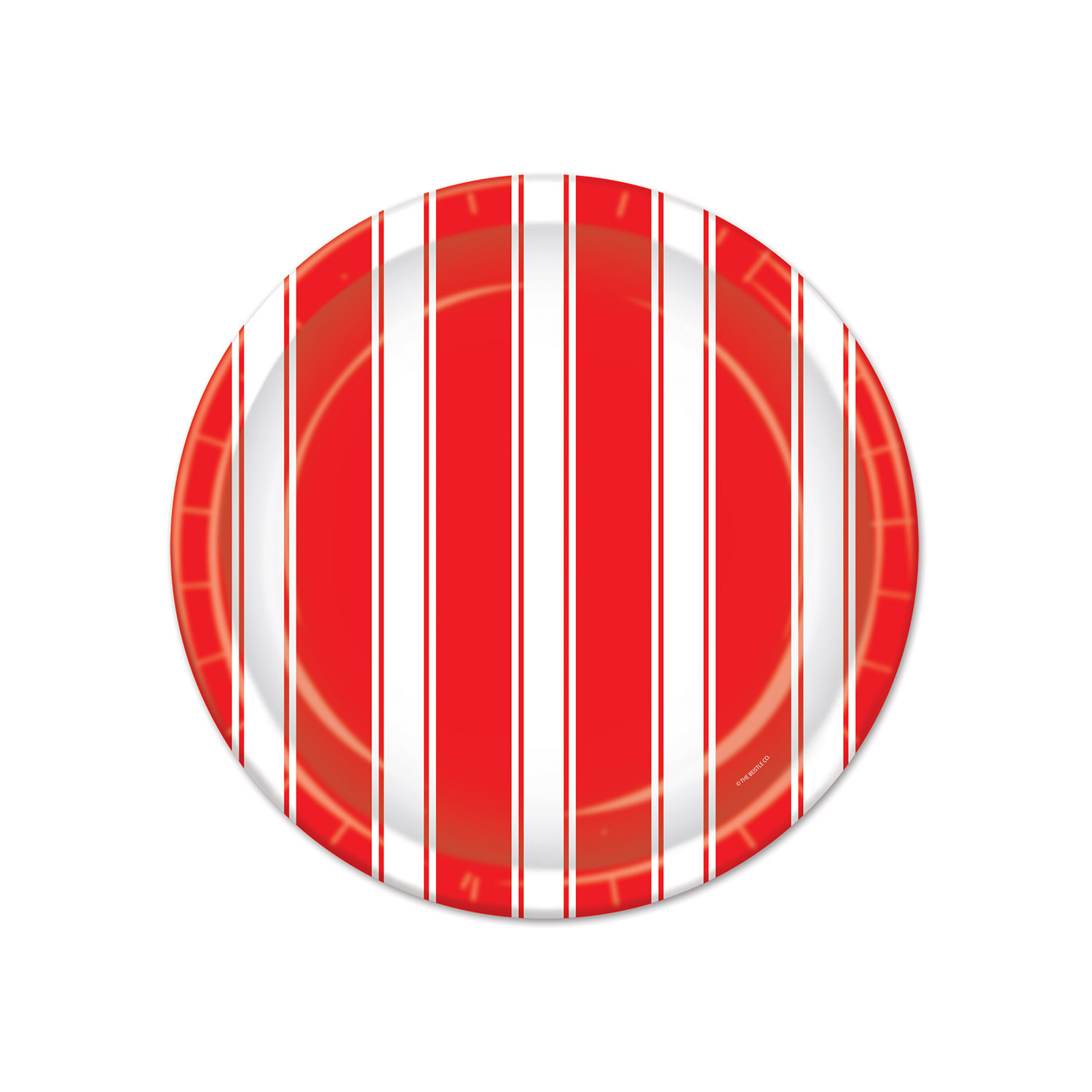 Red & White Stripes Plates