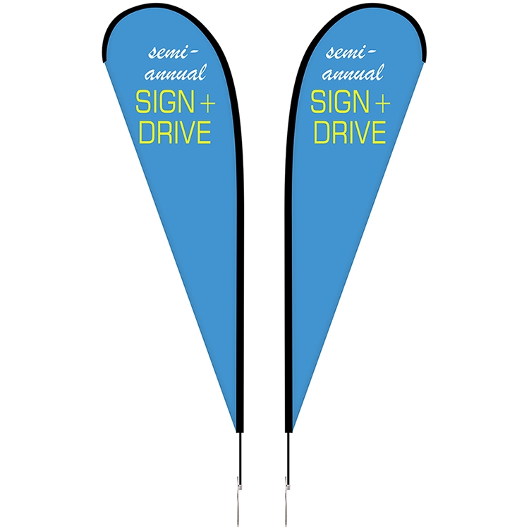 10' Double Sided Portable Teardrop Banner w/ Hardware Set 7