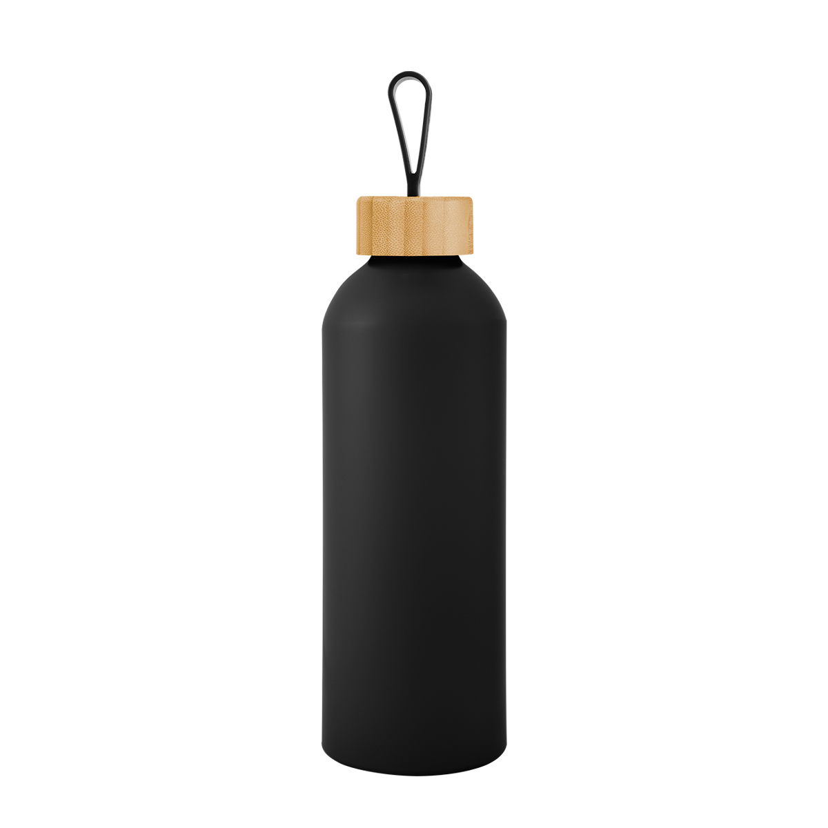 25 Oz. Blaire Recycled Aluminum Bottle With Bamboo Lid And Carry Handle, custom water bottle with logo imprint 25